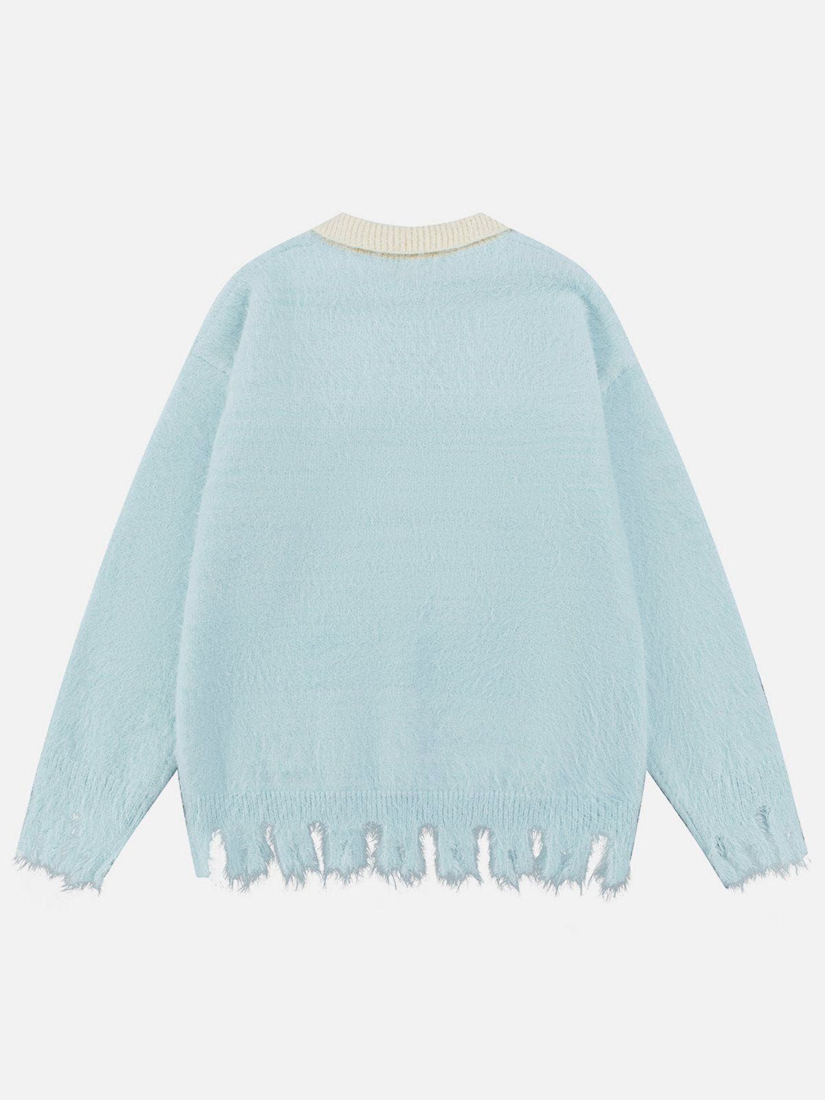 Aelfric Eden Butterfly Pattern Lapel Sweater sold by Aelfric Eden product image thumbnail 3