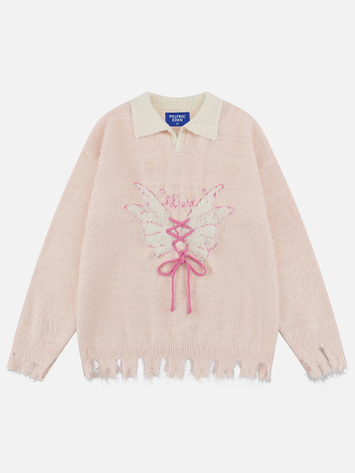 Aelfric Eden Butterfly Pattern Lapel Sweater sold by Aelfric Eden product image thumbnail 2