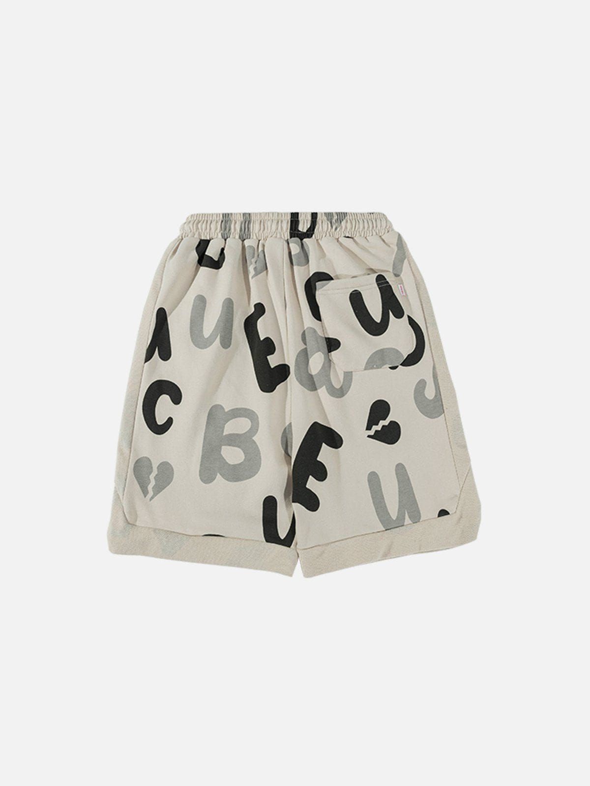 Aelfric Eden Alphabet Graffiti Patchwork Shorts sold by Aelfric Eden product image thumbnail 2