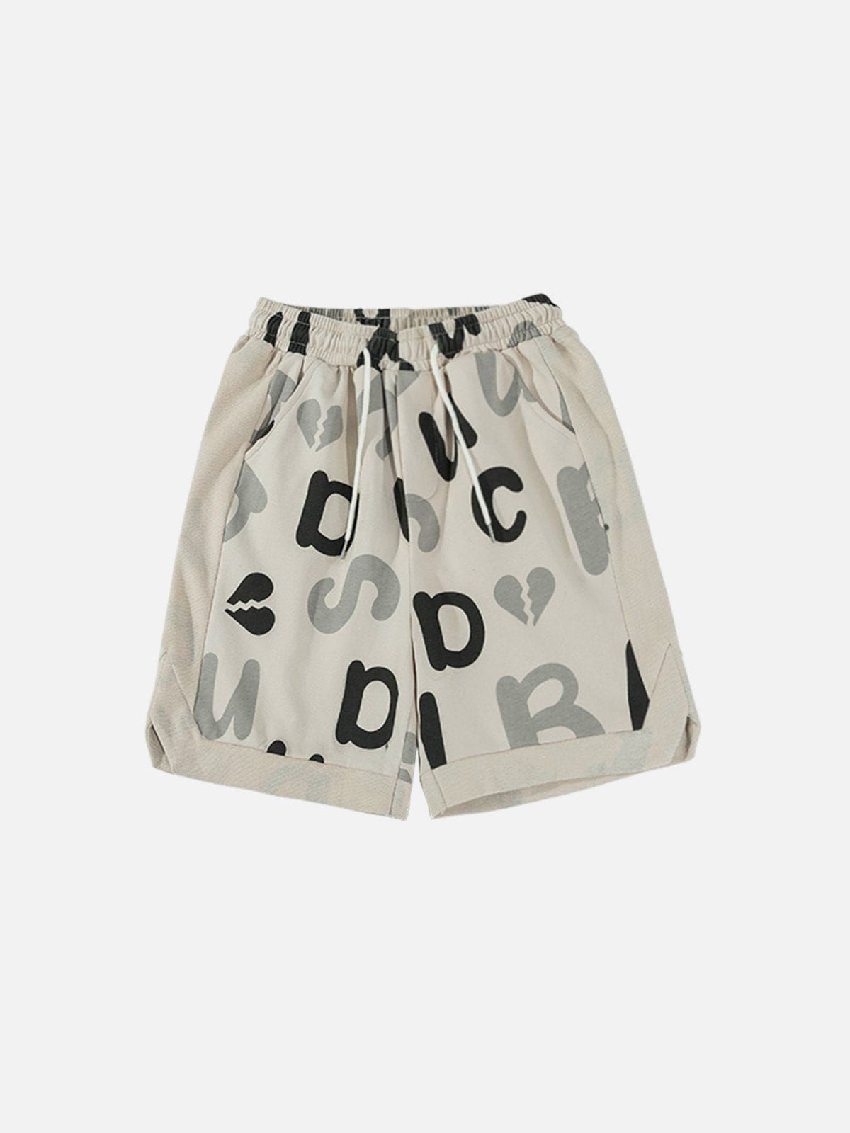 Aelfric Eden Alphabet Graffiti Patchwork Shorts sold by Aelfric Eden