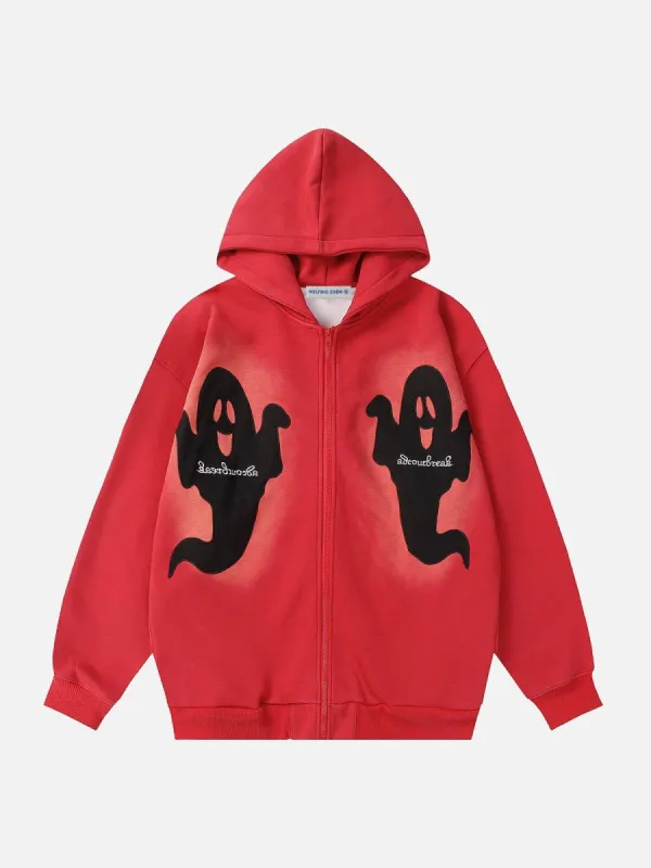 Aelfric Eden Embroidery Ghost Hoodie sold by Aelfric Eden
