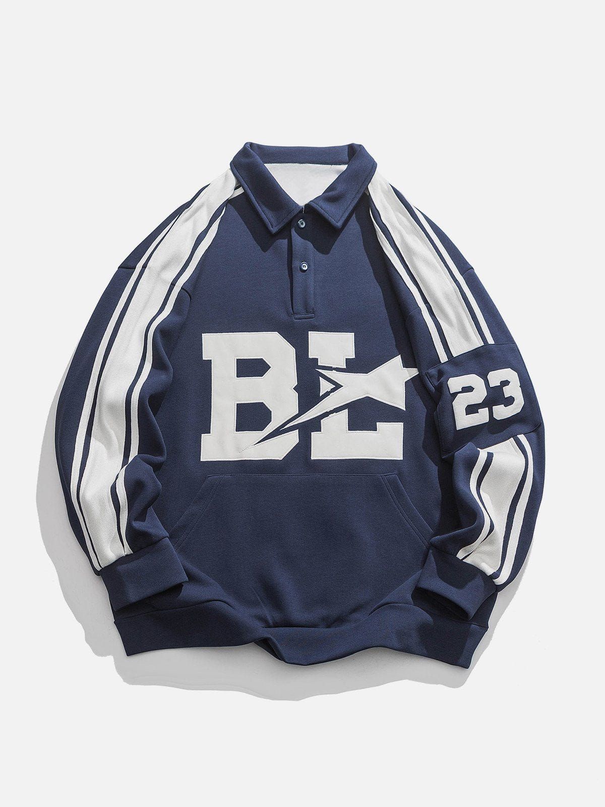 Aelfric Eden Star Letter BL Stripe Sweatshirt sold by Aelfric Eden