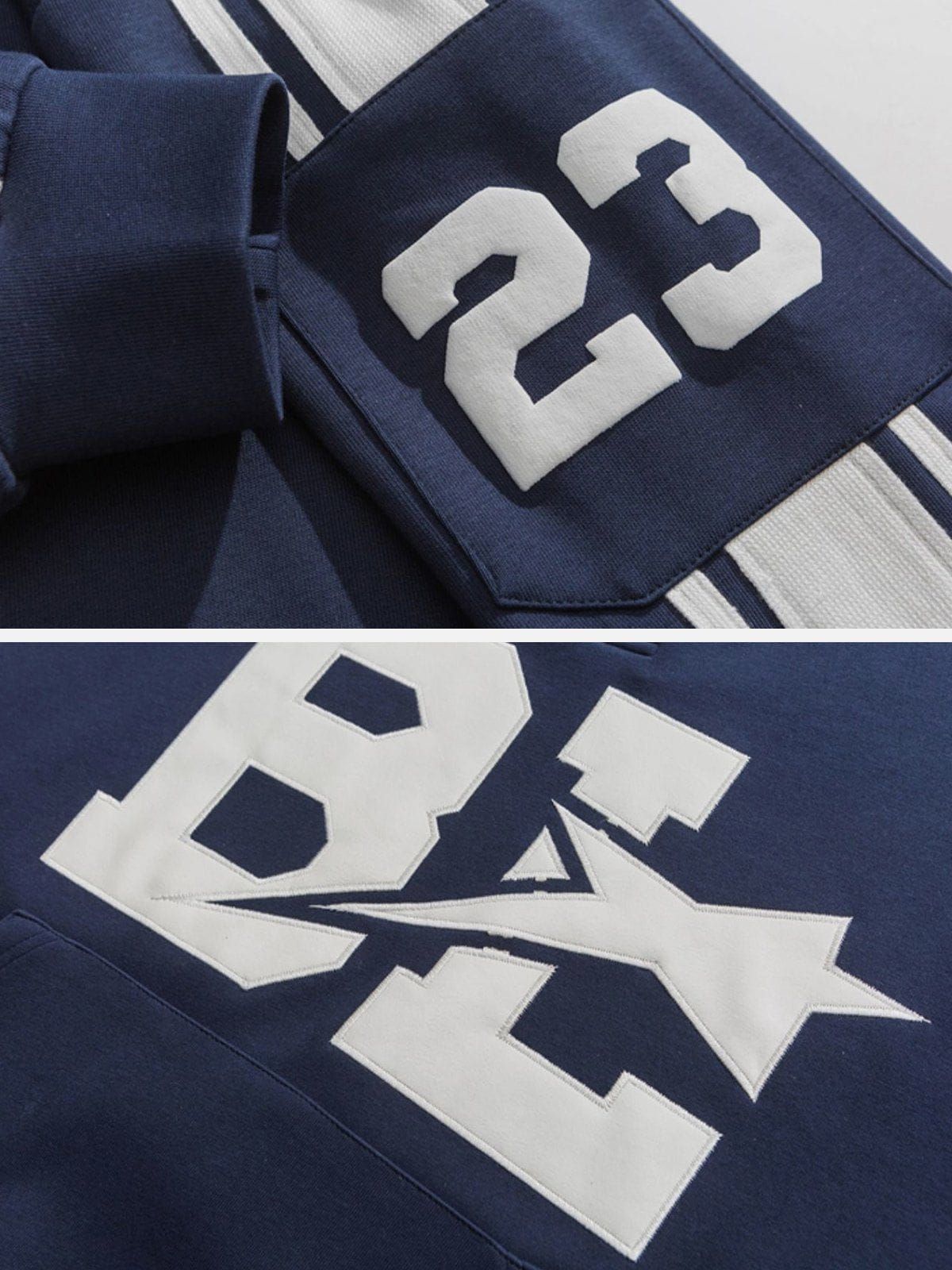 Aelfric Eden Star Letter BL Stripe Sweatshirt sold by Aelfric Eden product image thumbnail 6