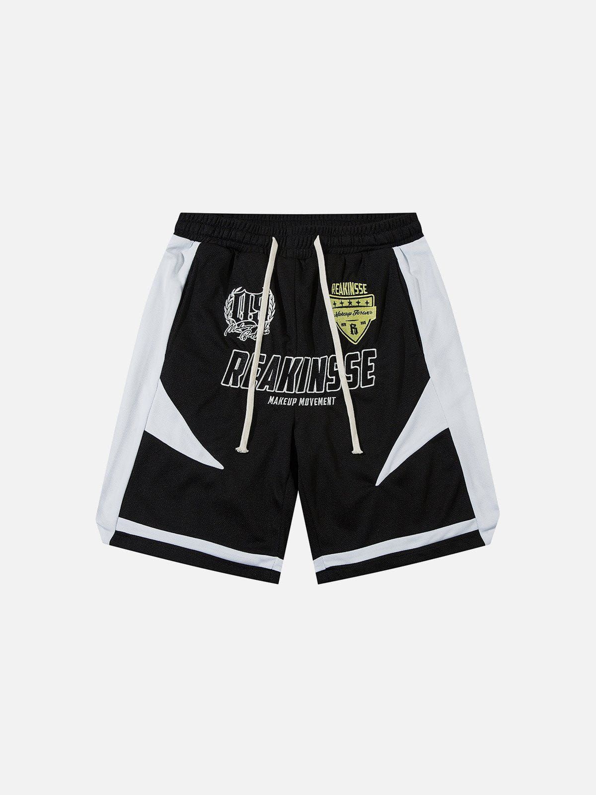 Aelfric Eden Colorblock Embroidered Letter Shorts sold by Aelfric Eden product image thumbnail 2