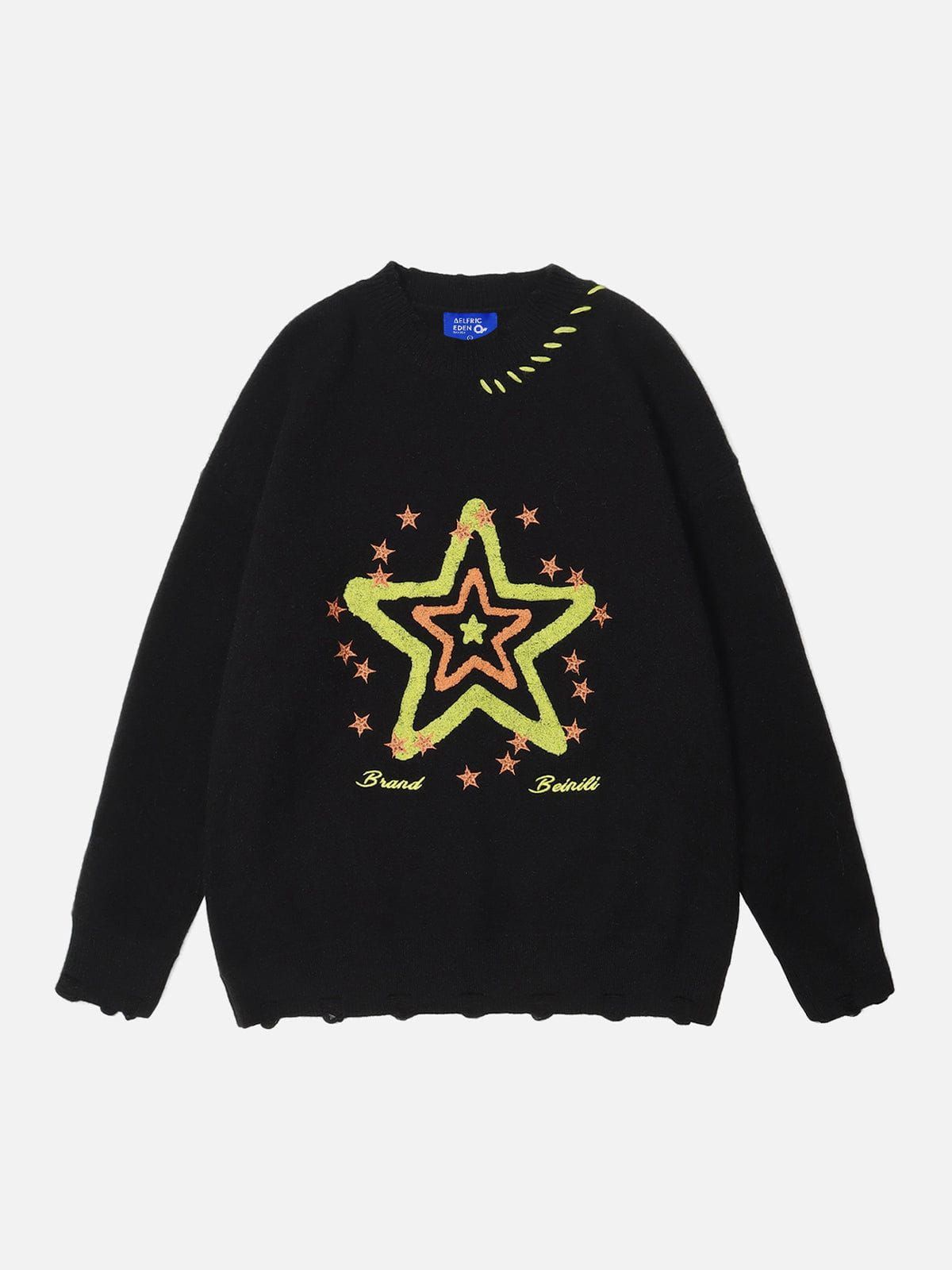 Aelfric Eden String Star Towel Embroidery Sweater sold by Aelfric Eden product image thumbnail 2