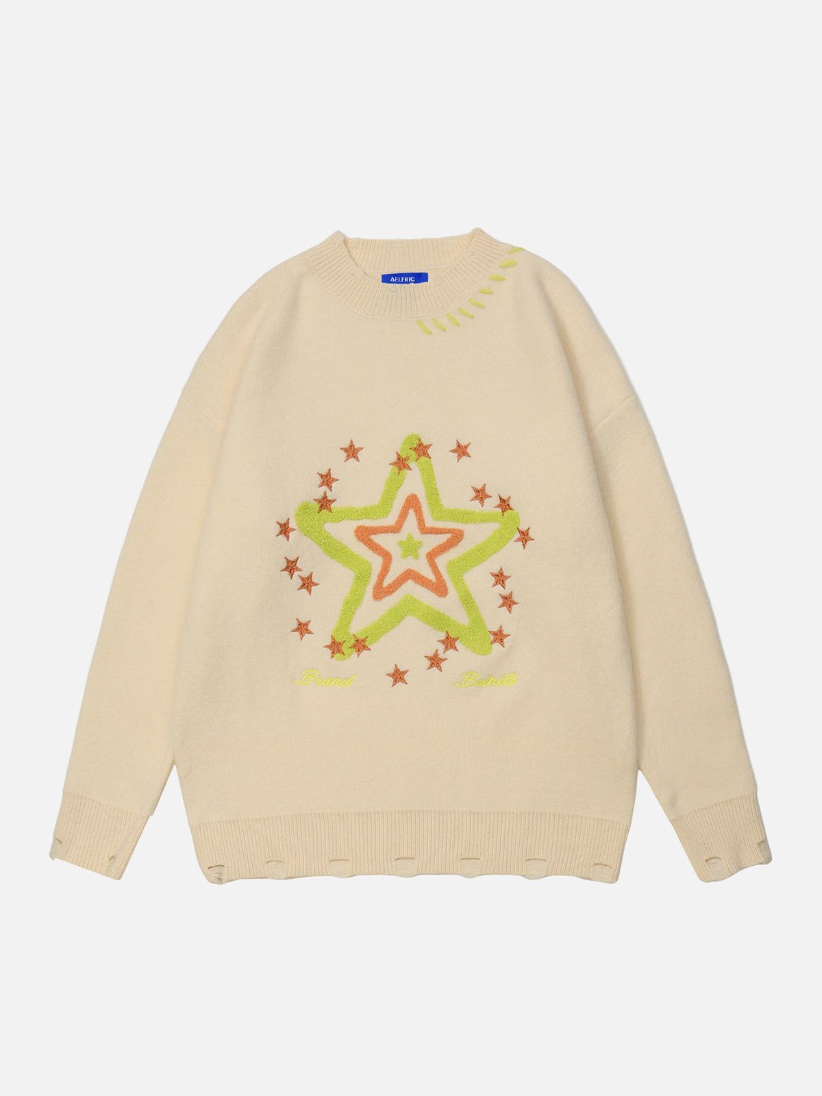 Aelfric Eden String Star Towel Embroidery Sweater sold by Aelfric Eden