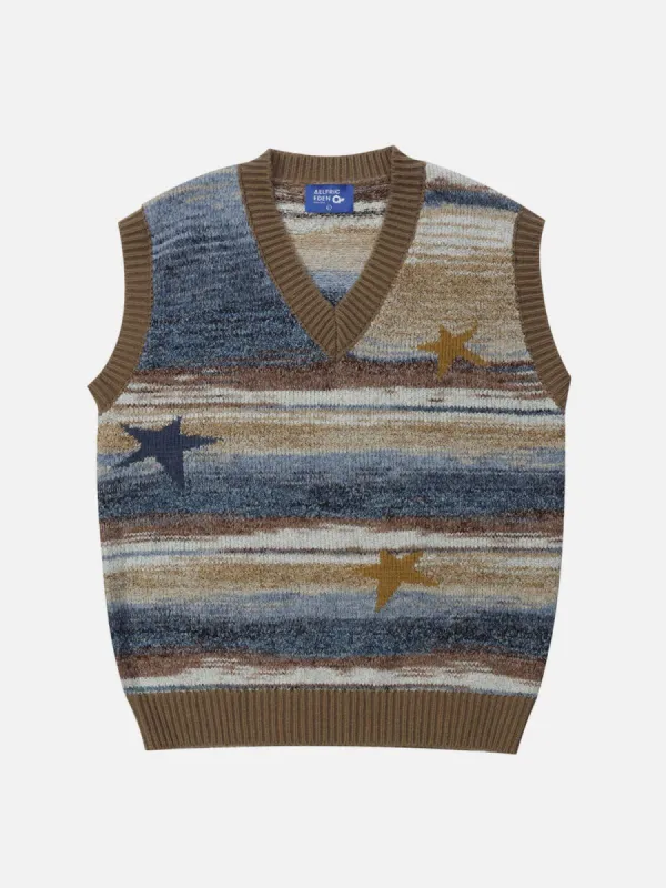 Aelfric Eden Star Gradient Stripes Sweater Vest sold by Aelfric Eden