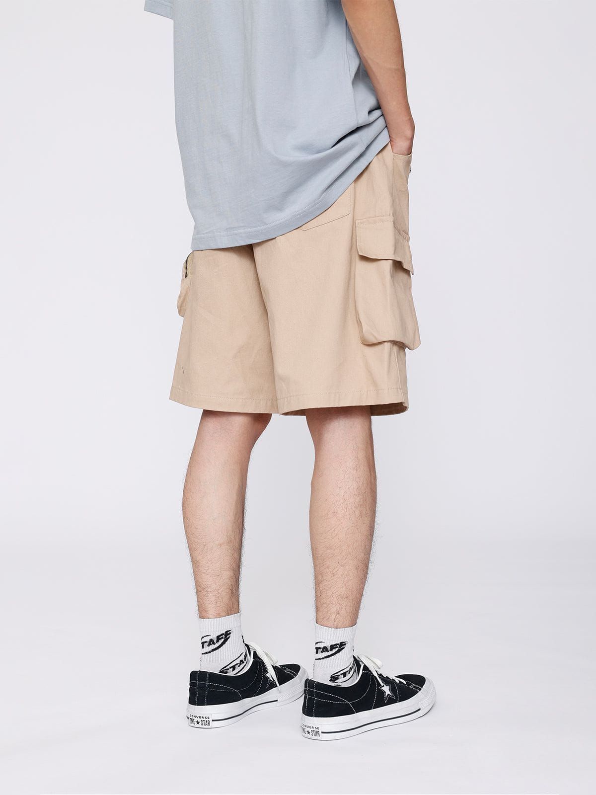 Aelfric Eden Irregular Zip Up Pockets Shorts sold by Aelfric Eden product image thumbnail 8