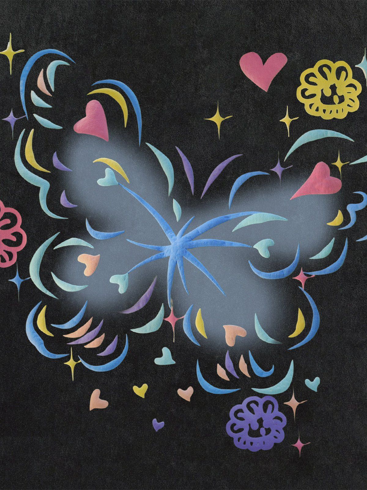 Aelfric Eden Colorful Butterfly Suede Tank Top sold by Aelfric Eden product image thumbnail 4