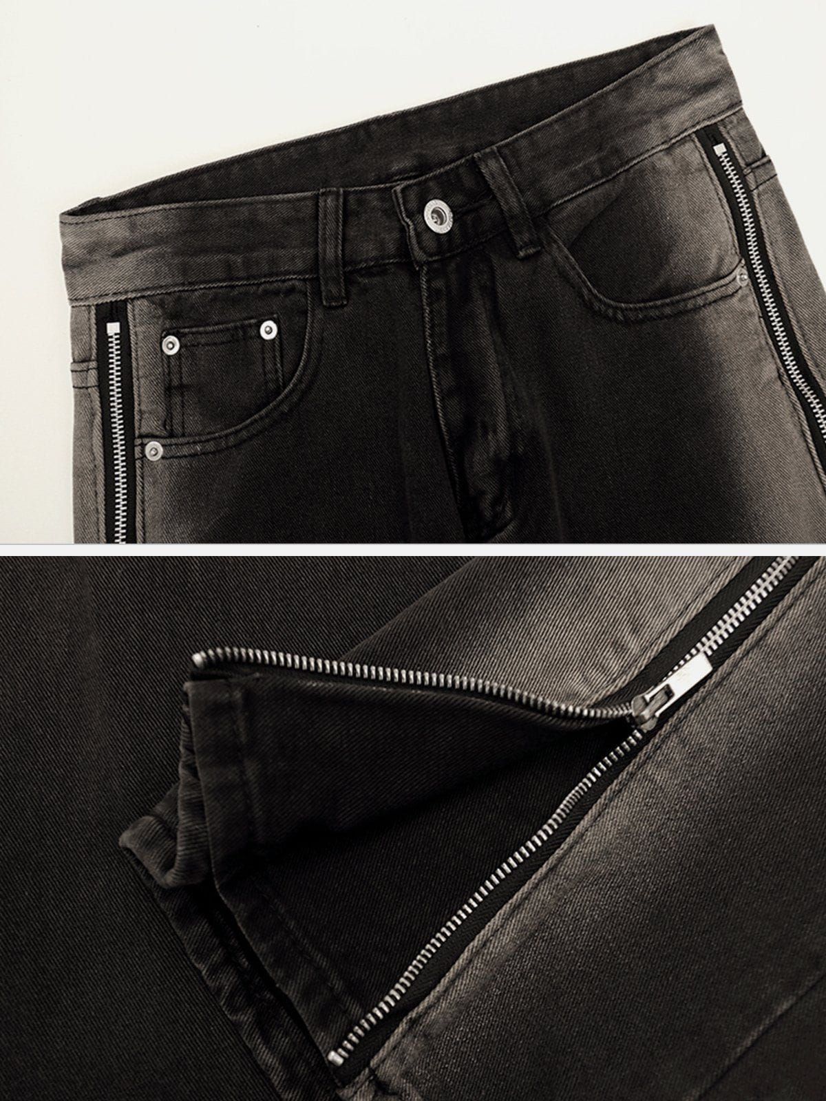 Aelfric Eden Washed ZIP UP Jeans sold by Aelfric Eden product image thumbnail 5