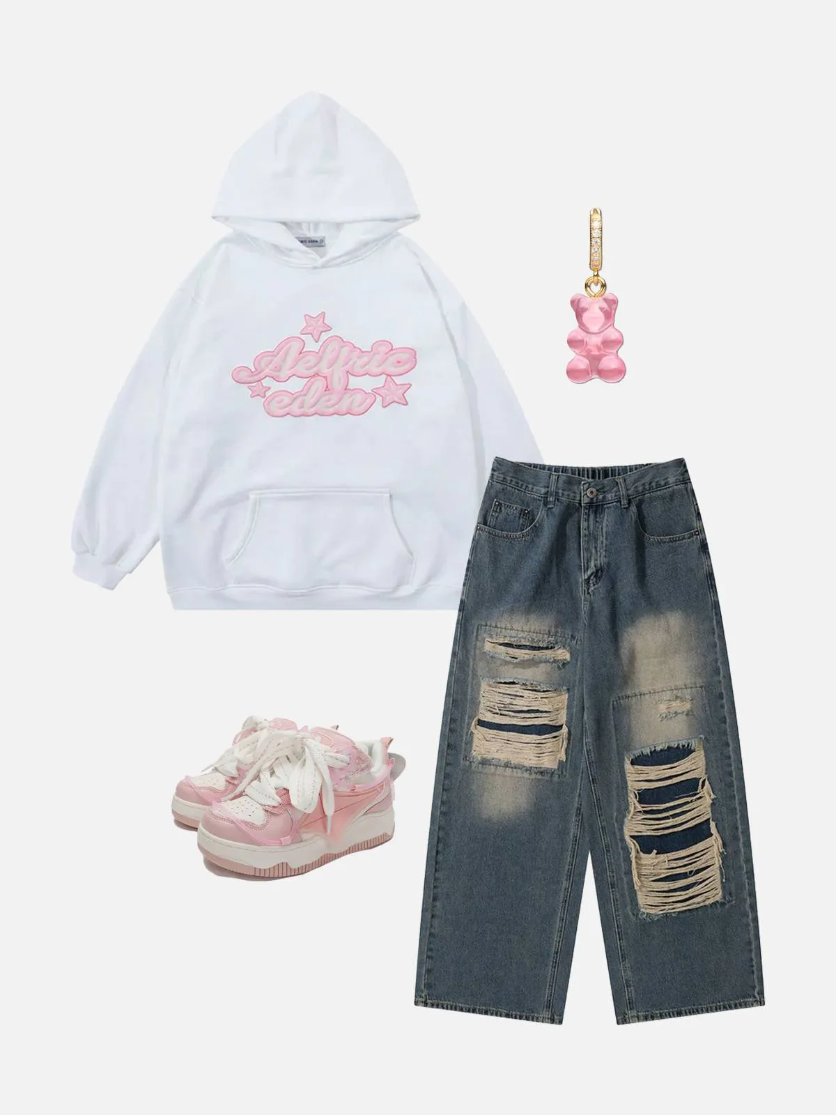 Aelfric Eden Oversized Star Graphic Hoodie sold by Aelfric Eden product image thumbnail 5