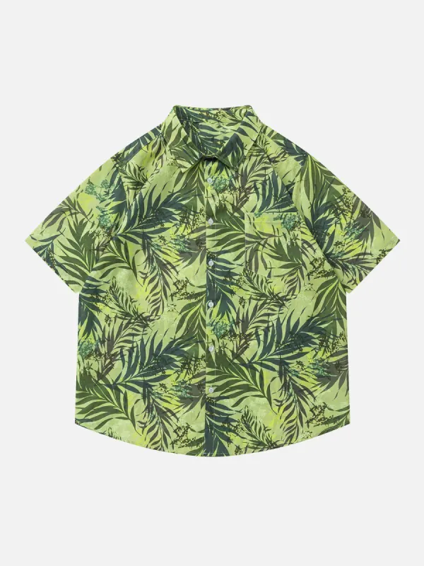 Aelfric Eden "Botanical Bliss" Foliage Print Short Sleeve Shirts sold by Aelfric Eden