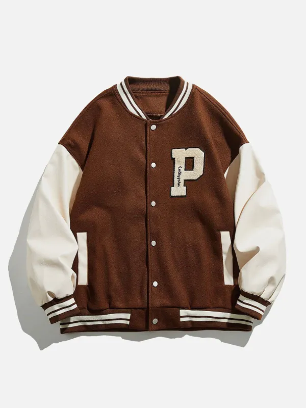 Aelfric Eden Embroidery Letters Varsity Jacket sold by Aelfric Eden
