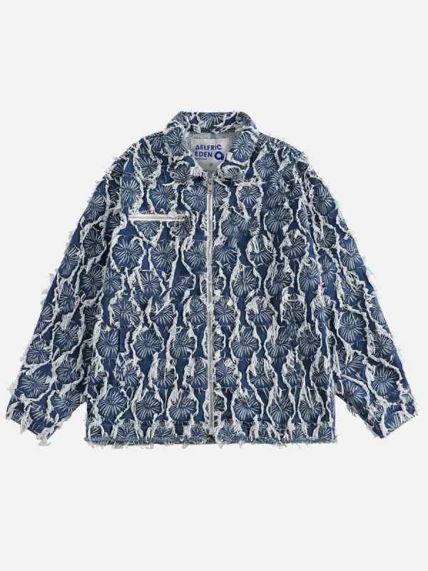 Aelfric Eden Fringe Washed Denim Jacket sold by Aelfric Eden