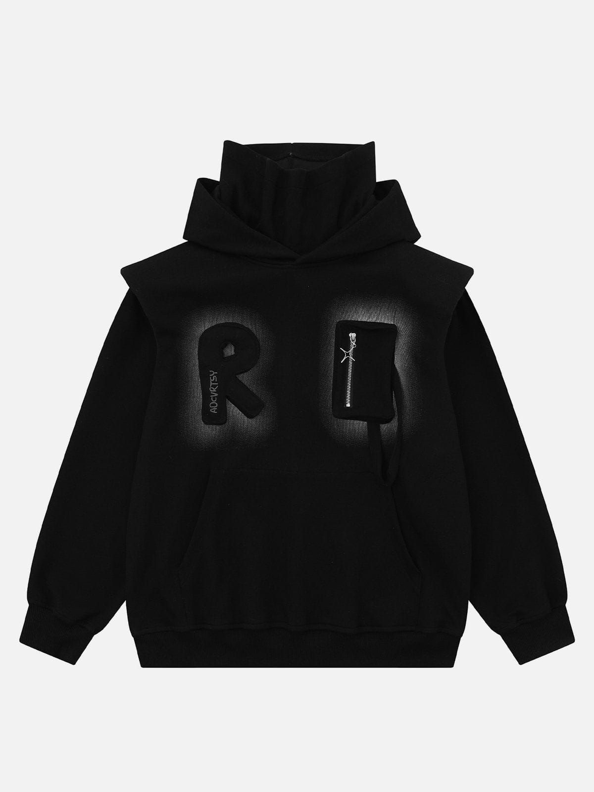 Aelfric Eden Patchwork 3D Letter Hoodie sold by Aelfric Eden product image thumbnail 2