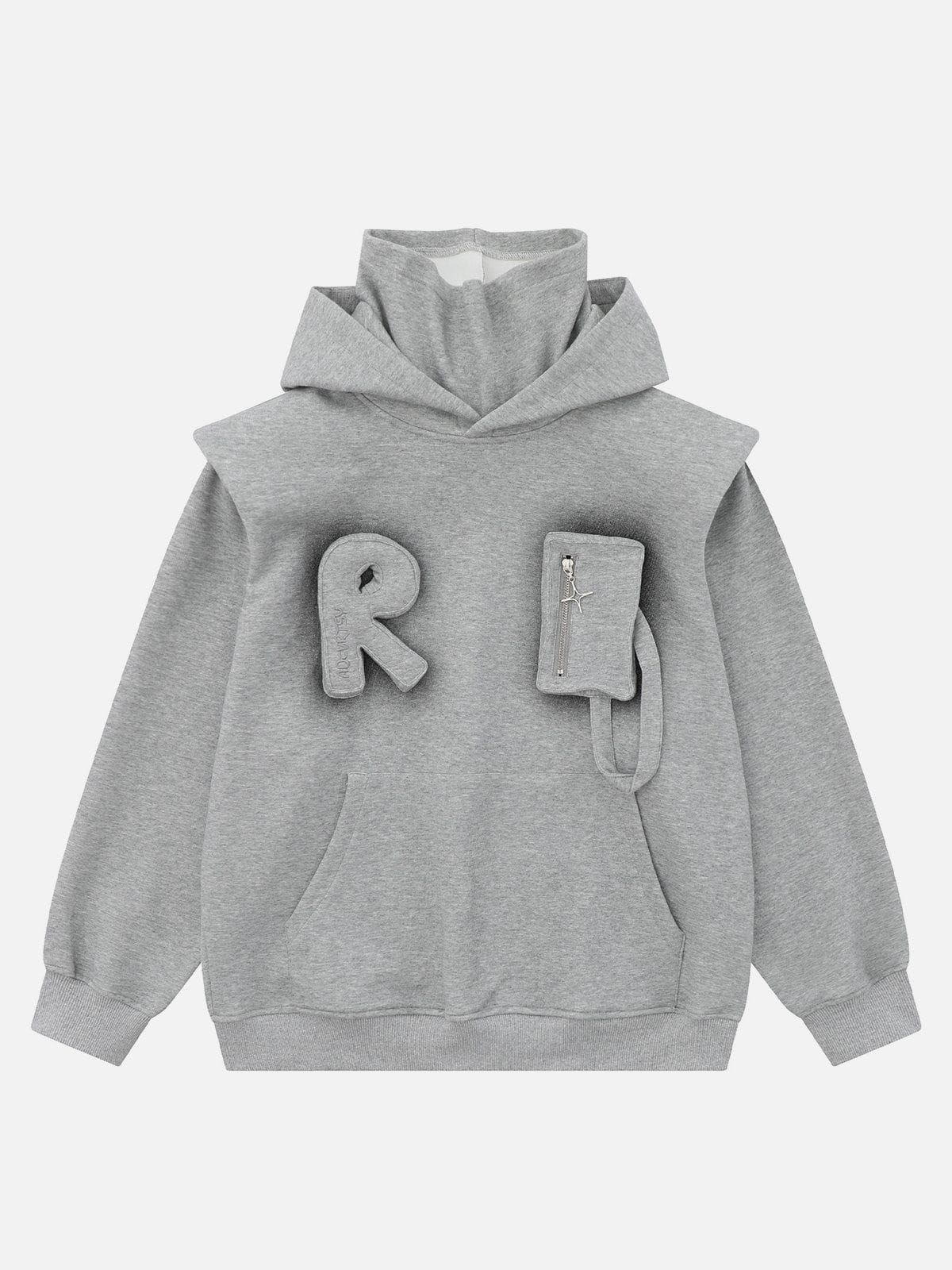 Aelfric Eden Patchwork 3D Letter Hoodie sold by Aelfric Eden