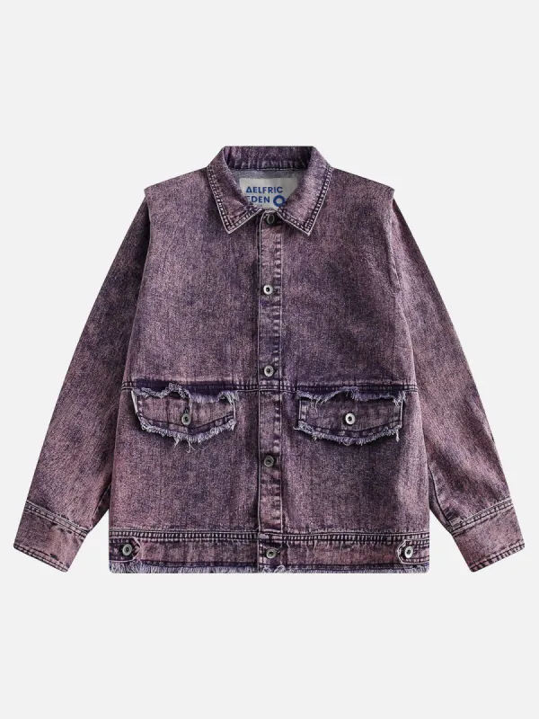 Aelfric Eden Fringe Pocket Denim Jacket sold by Aelfric Eden