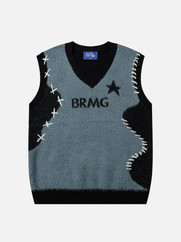 Aelfric Eden String Irregularly Jacquard Sweater Vest sold by Aelfric Eden