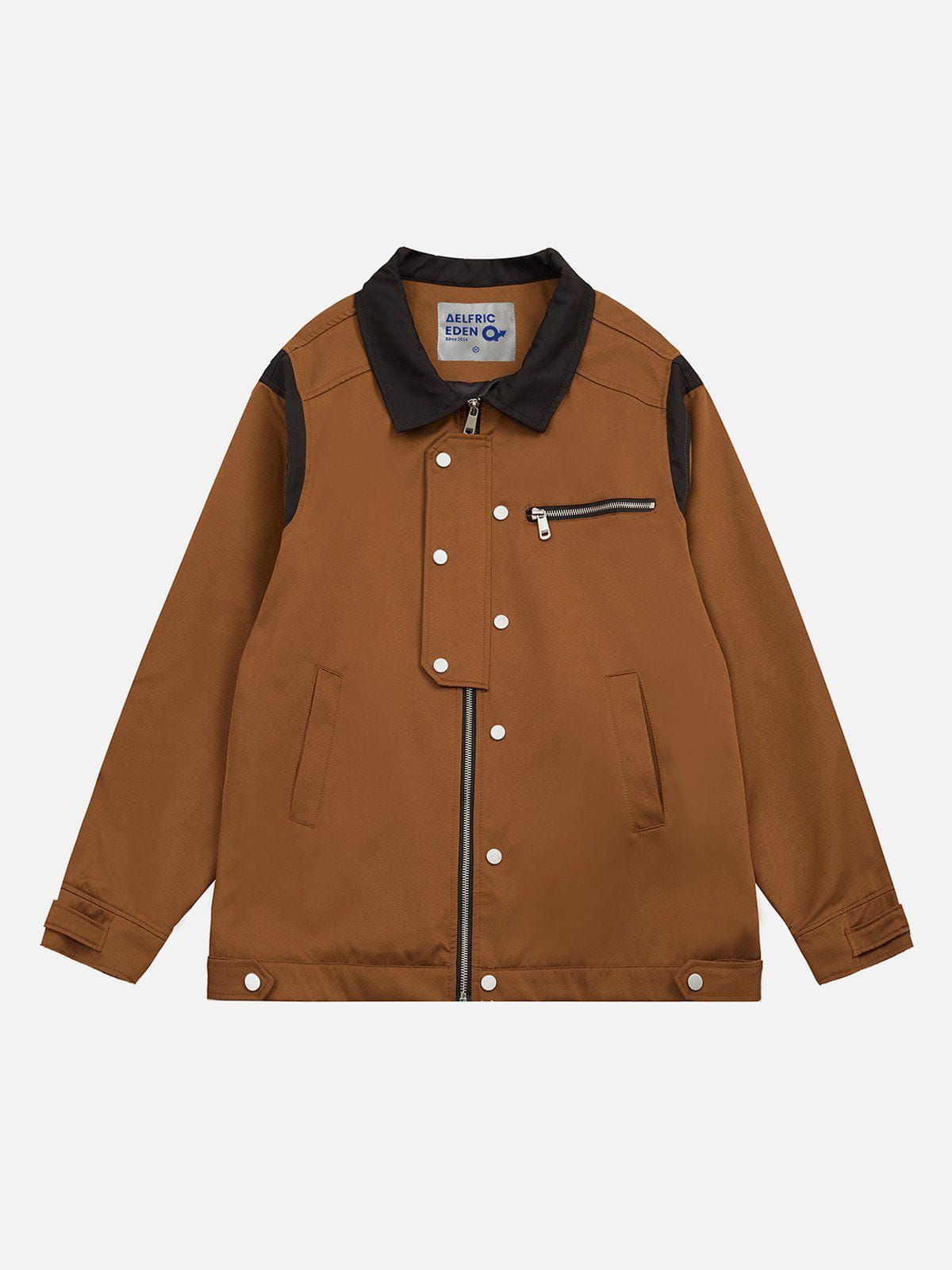 Aelfric Eden Button Color Blocking Jacket sold by Aelfric Eden