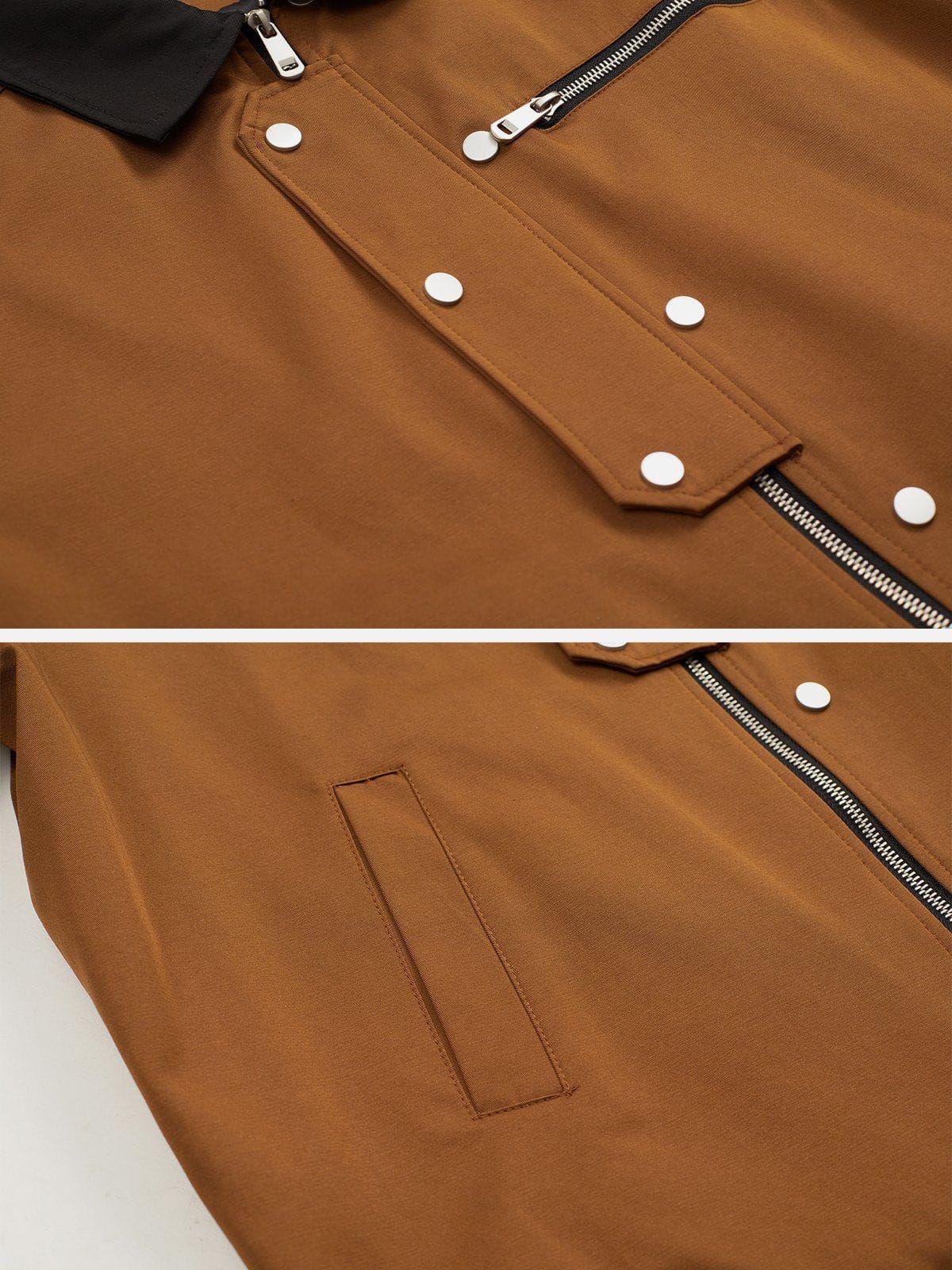 Aelfric Eden Button Color Blocking Jacket sold by Aelfric Eden product image thumbnail 4