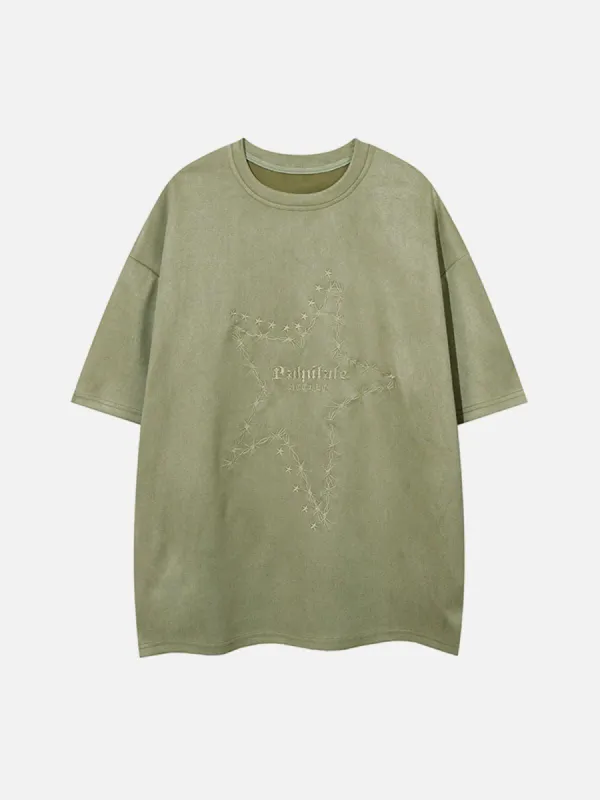 Aelfric Eden 3D Dimensional Design Star Washed Tee sold by Aelfric Eden