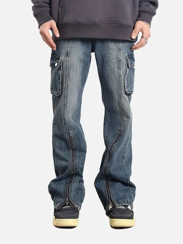 Aelfric Eden Foot Zip Up Straight Leg Jeans sold by Aelfric Eden