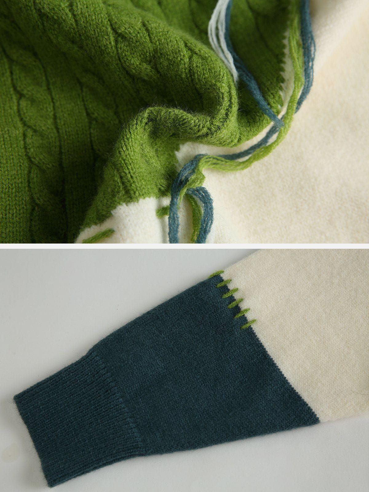 Aelfric Eden Irregular Patchwork Tassel Sweater sold by Aelfric Eden product image thumbnail 5