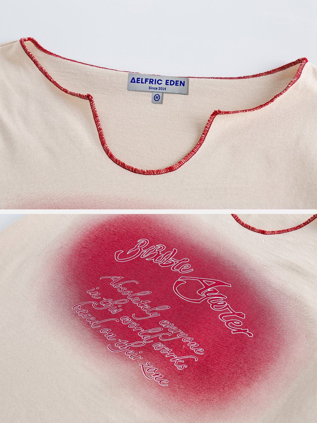 Dip-dye Letter Graphic Tee sold by Aelfric Eden product image thumbnail 5