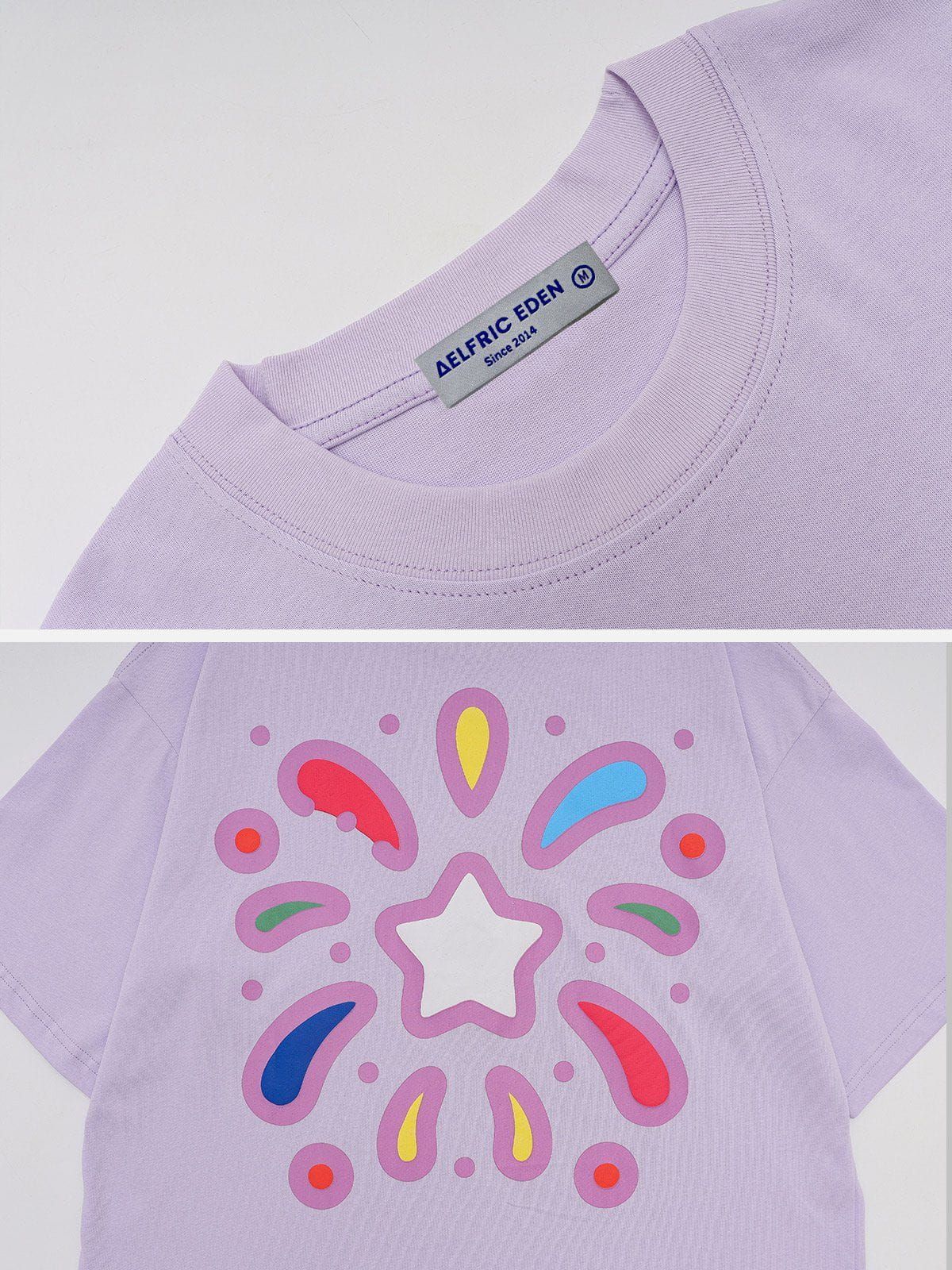 Aelfric Eden Star Firework Print Tee sold by Aelfric Eden product image thumbnail 5