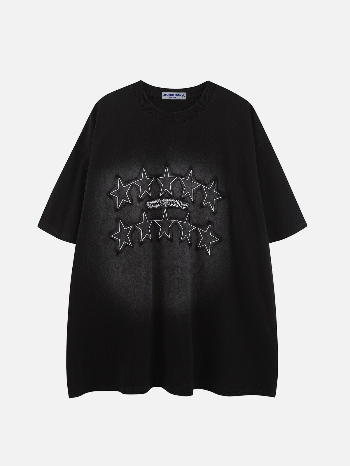 Aelfric Eden Stars Pattern Washed Tee sold by Aelfric Eden product image thumbnail 3