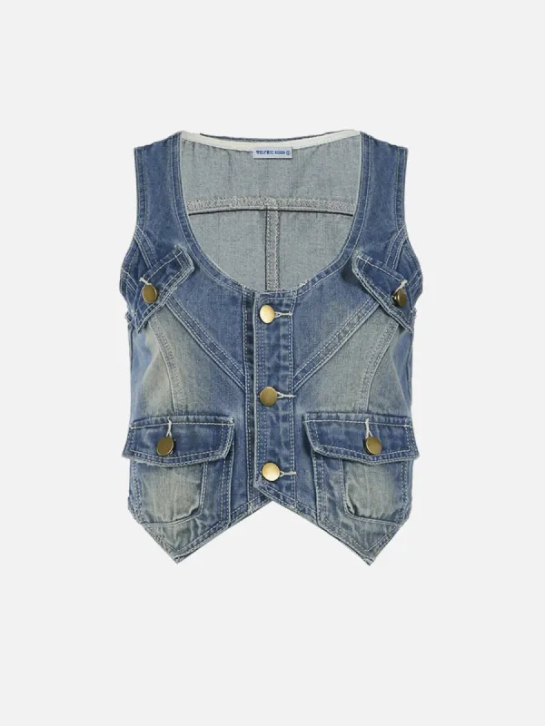 Aelfric Eden Washed V-Neck Vest sold by Aelfric Eden