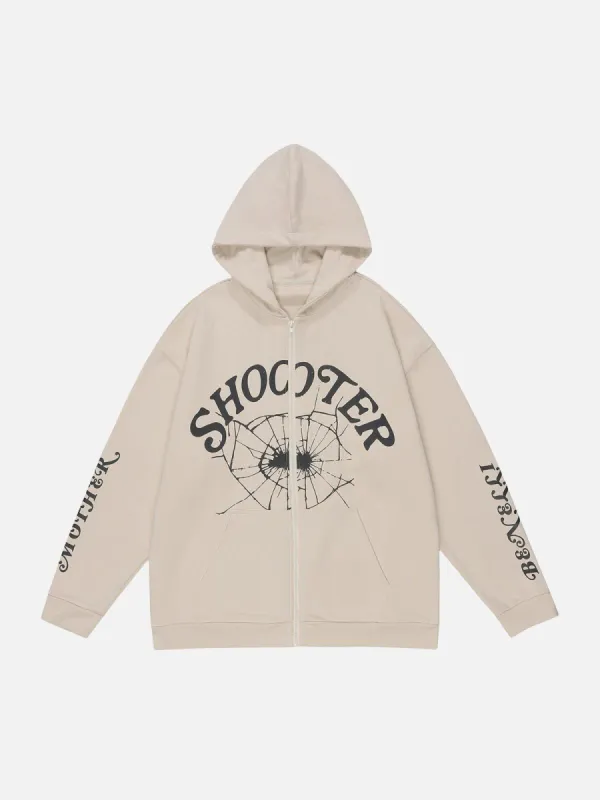 Aelfric Eden Spider Element Print ZIP UP Hoodie sold by Aelfric Eden