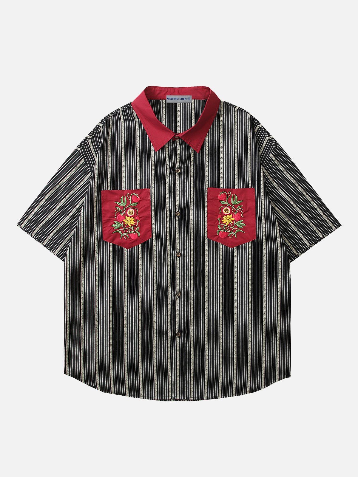 Aelfric Eden Embroidery Plant Short Sleeve Shirt sold by Aelfric Eden product image thumbnail 2