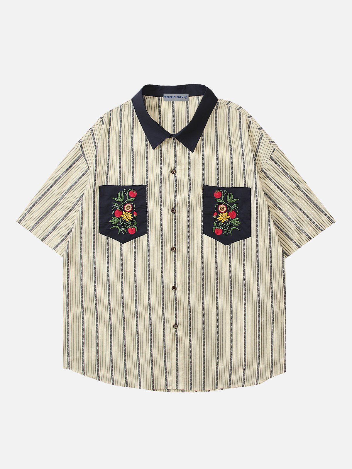 Aelfric Eden Embroidery Plant Short Sleeve Shirt sold by Aelfric Eden