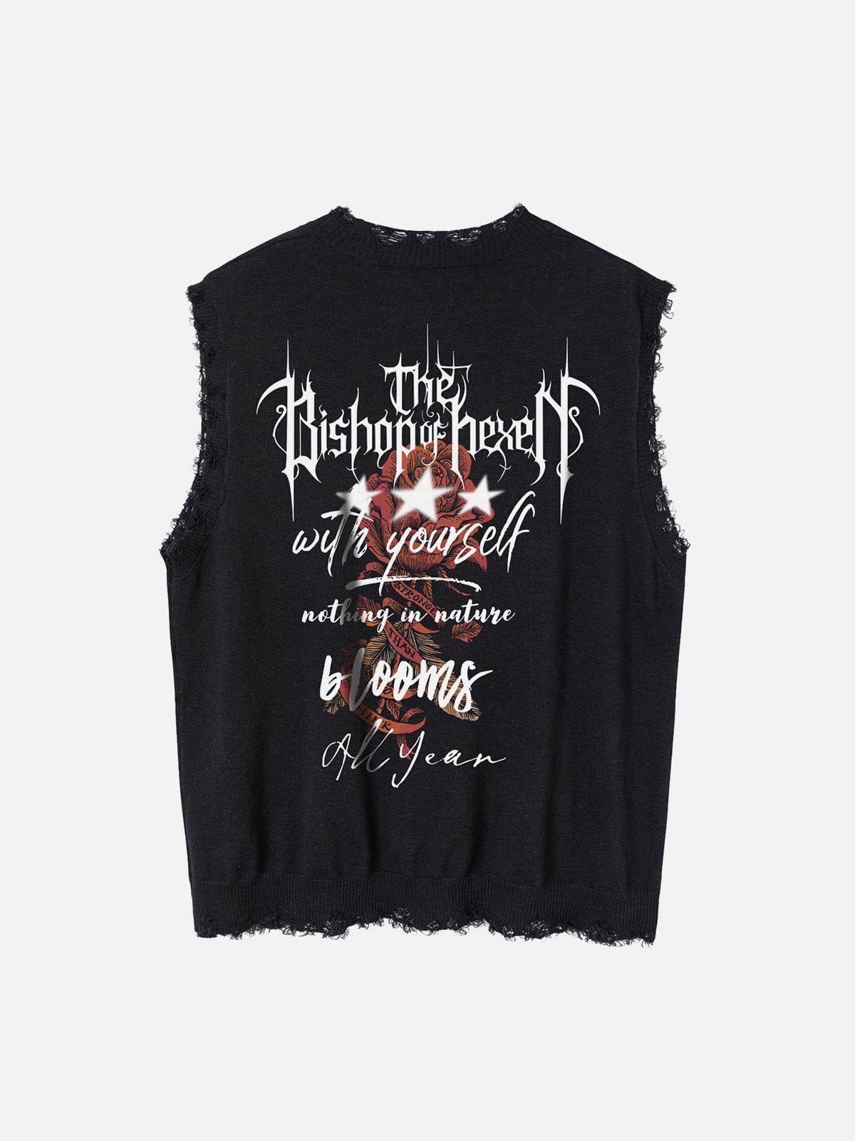 Aelfric Eden Gothic Letter Print Sweater Vest sold by Aelfric Eden
