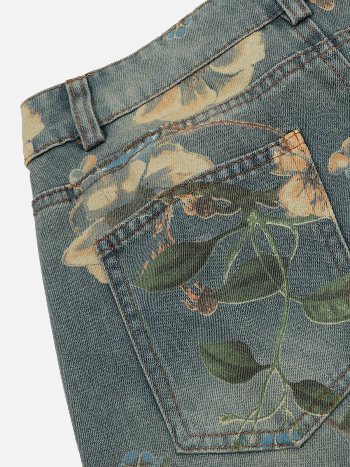 Aelfric Eden Full Print Flower Jeans sold by Aelfric Eden product image thumbnail 4