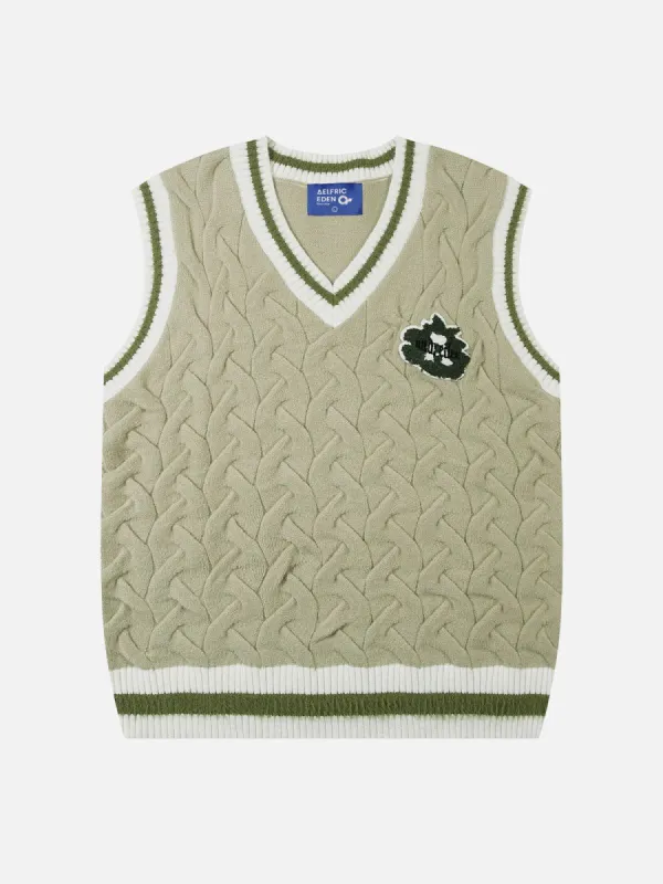 Aelfric Eden Knitting Texture Sweater Vest sold by Aelfric Eden
