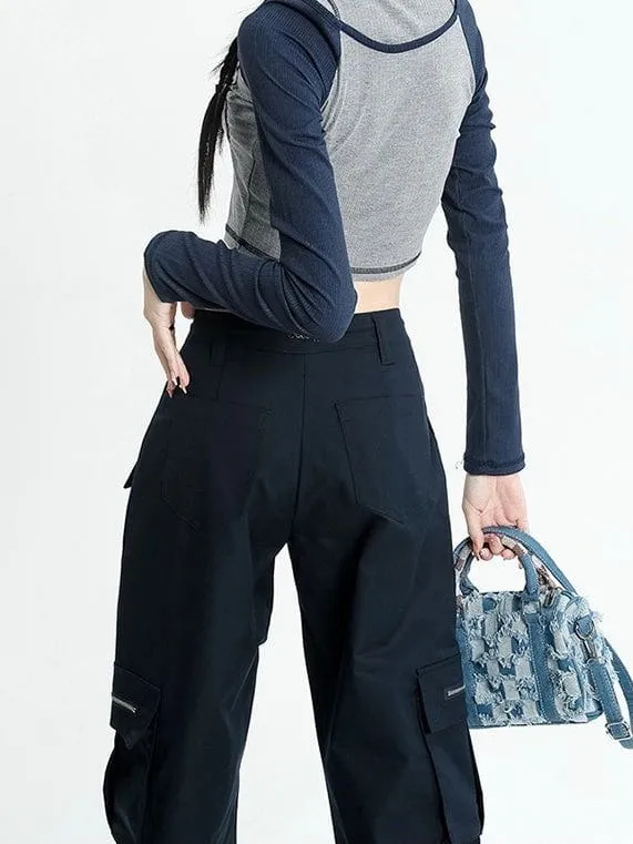 Aelfric Eden Casual Multiple Pockets Drawstring Decoration Pants sold by Aelfric Eden product image thumbnail 5