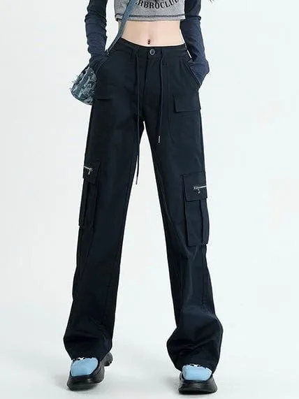 Aelfric Eden Casual Multiple Pockets Drawstring Decoration Pants sold by Aelfric Eden product image thumbnail 2