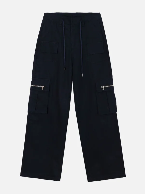 Aelfric Eden Casual Multiple Pockets Drawstring Decoration Pants sold by Aelfric Eden