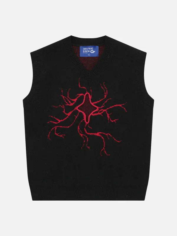 Aelfric Eden Cut-out Jacquard Sweater Vest sold by Aelfric Eden