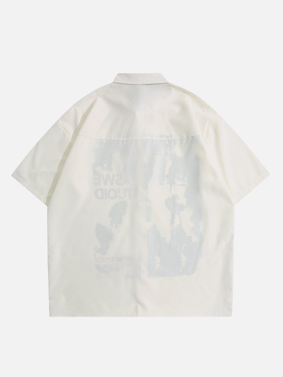 Aelfric Eden Shadow Print Short Sleeve Shirts sold by Aelfric Eden product image thumbnail 3