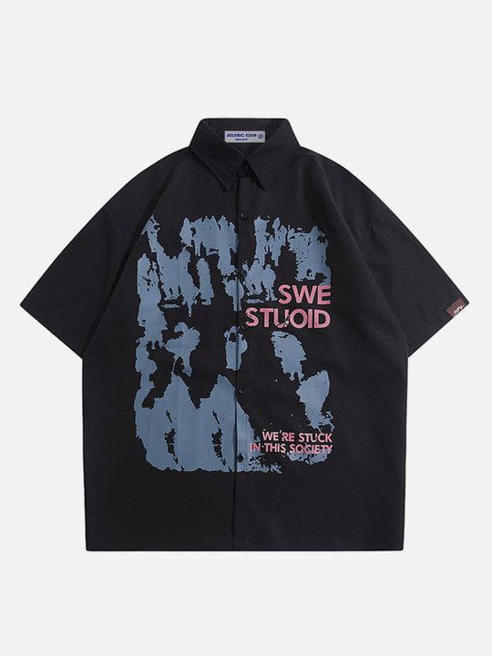 Aelfric Eden Shadow Print Short Sleeve Shirts sold by Aelfric Eden product image thumbnail 2