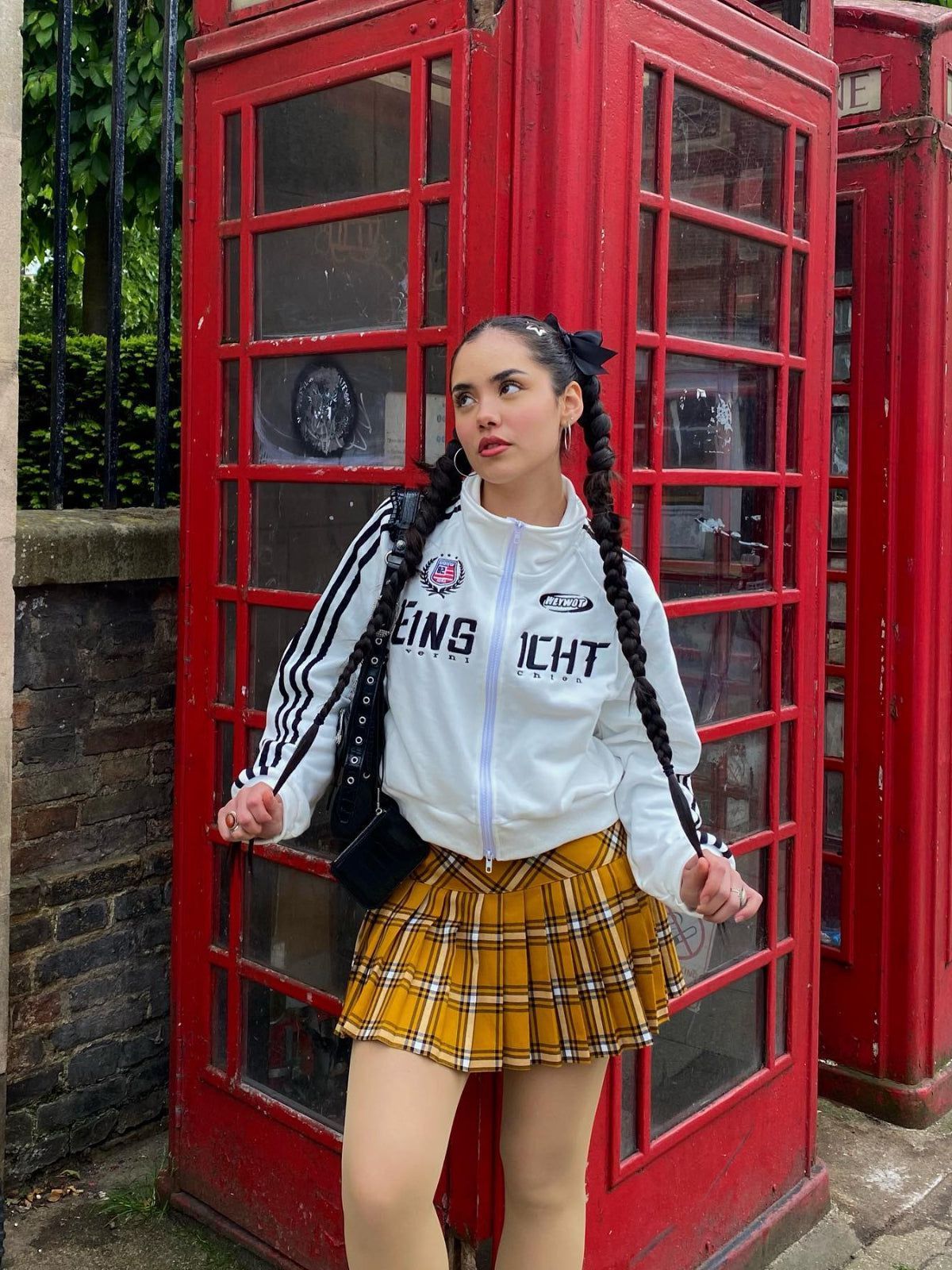 Lettering Embroidery Patchwork Regular Jacket sold by Aelfric Eden