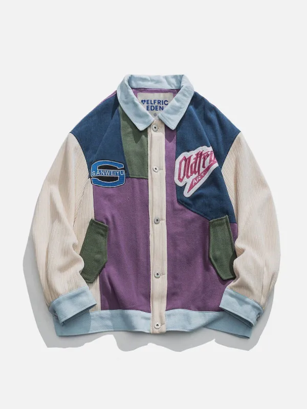 [US Only] Aelfric Eden Contrast Patchwork Jacket sold by Aelfric Eden