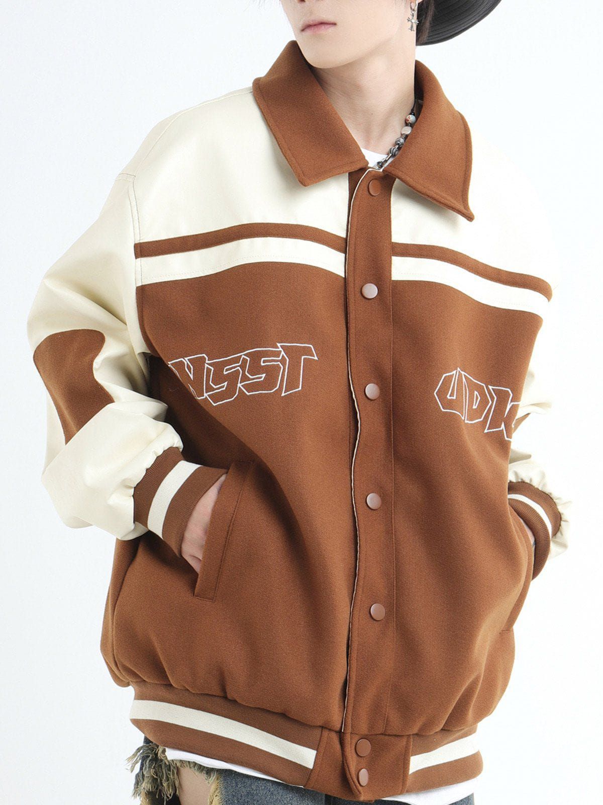 Aelfric Eden Embroidery Color Blocking Jacket sold by Aelfric Eden product image thumbnail 3