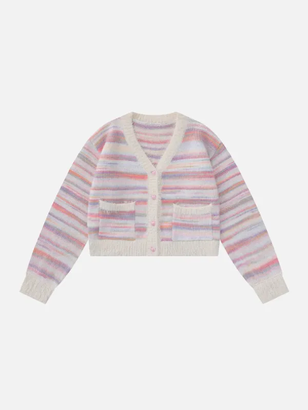 Colorful Striped Cardigan sold by Aelfric Eden