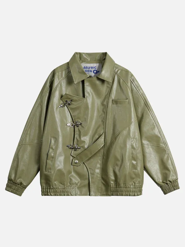 Aelfric Eden Irregular Patchwork Leather Jacket sold by Aelfric Eden