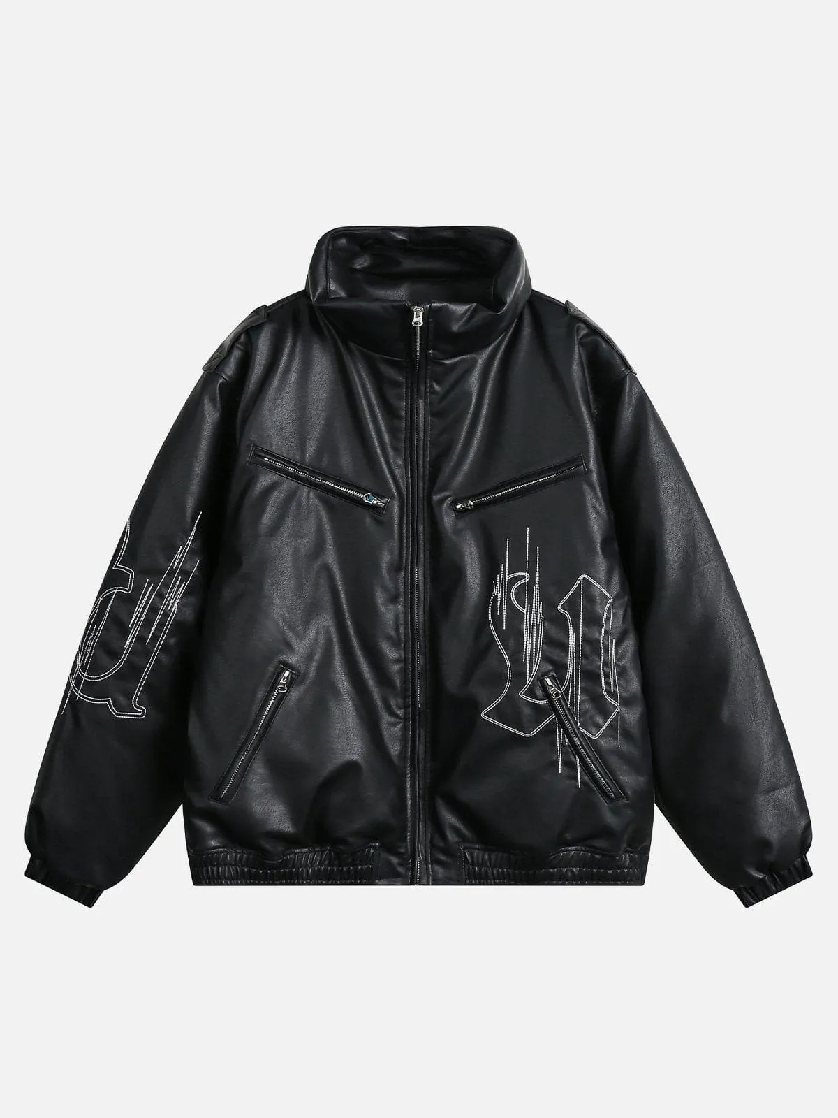 Aelfric Eden Multi Zip Up Leather Coat sold by Aelfric Eden