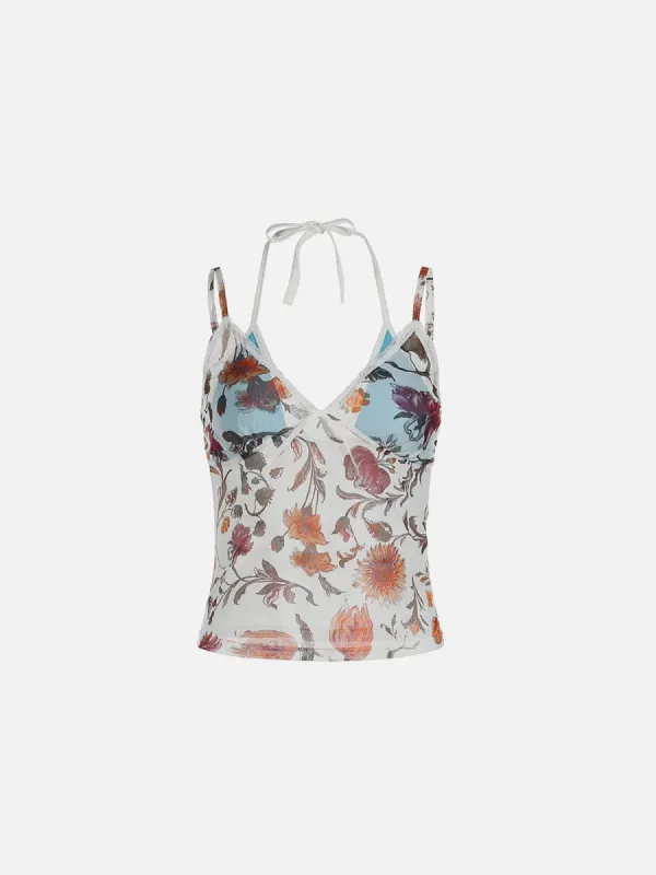 Aelfric Eden Oil Painting Flower Print Cami Top sold by Aelfric Eden